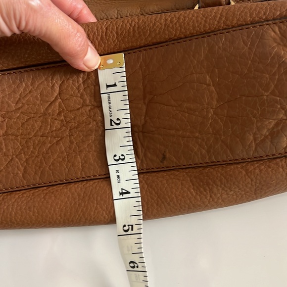 Michael Kors Weston Satchel Pebbled Brown Leather - Picture 10 of 10